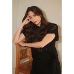 Blusa Tricot Pontos - Preto