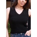 Regata Rendada - Preto