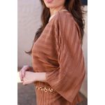 Blusa Tricot Ampla - Marrom