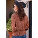 Blusa Tricot Ampla - Marrom