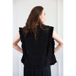 Colete Ponto Crochê - Preto