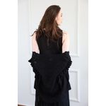 Colete Ponto Crochê - Preto