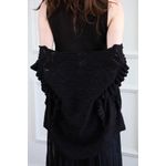 Colete Ponto Crochê - Preto