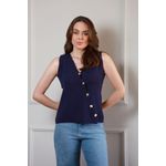 Colete Assimétrico - Marinho