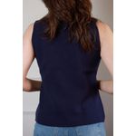 Colete Assimétrico - Marinho