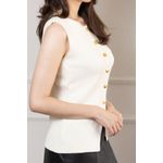 Colete Alongado - Off White