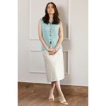 Colete Alongado -Verde Aguá