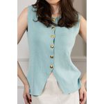 Colete Alongado -Verde Aguá