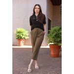 Calça Alfaiataria Ponteira - Oliva