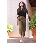 Calça Alfaiataria Ponteira - Oliva