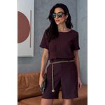 Bermuda Alfaiataria - Marrom