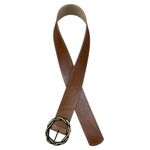 Cinto Couro Fivela - Marrom