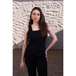 Conjunto Colete Alongado - Preto