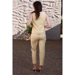 Conjunto Colete Alongado - Manteiga