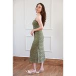 Vestido Tricot Cochê - Verde