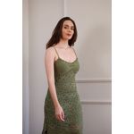 Vestido Tricot Cochê - Verde
