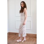 Vestido Tricot Ponto - Bege