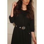 Vestido Babado Boho - Preto