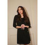 Vestido Babado Boho - Preto