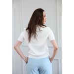 Blusa Tricot Polo - Branco