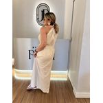 Vestido Linho Perola Nude
