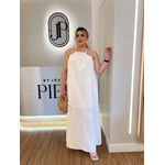 Vestido Linho Perola Branco