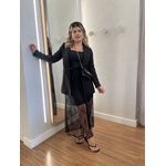 Saia Renda Paloma Preto 