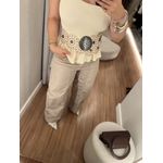 Calça Pantalona Duda Nude 