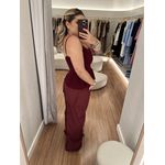 Calça Pantalona Duda Bordo 