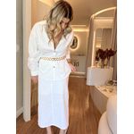 Saia Midi Beth Branco 