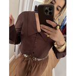 Camisa Giovana Marrom 