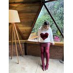Blusa Tricot Mousse Coração