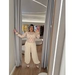 Blusa Renda Mariana Amarelo Manteiga