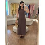 Vestido Magnolia Marrom