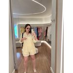 Conjunto Camelia Amarelo Manteiga
