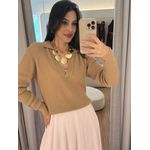 Blusa Tricot Karine Nude Escuro
