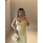 Vestido Alana Amarelo Manteiga 
