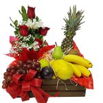 Frutas e Rosas Vermelhas