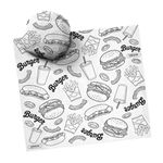 PAPEL BARREIRA GORDURA PREMIUM PARA LANCHE FAST FOOD 40x38CM - 400 UNIDADES