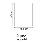 GUARDANAPO SACHE PREMIUM BLACK YELLOW - 500 Unidades 