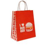 SACOLA KRAFT DELIVERY FAST FOOD TAMANHO M - 25 UNIDADES