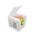 CAIXA LANCHE HAMBURGUER EXTRA GRANDE PERSONALIZADA - 50 UNIDADES 