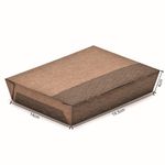 MARMITA SELADA TAMPA CONJUGADA LAMINAÇÃO PRATA KRAFT GOURMET 1000ML - 100 UNIDADES
