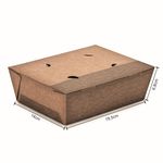 MARMITA SELADA TAMPA CONJUGADA LAMINAÇÃO PRATA KRAFT GOURMET 1600ML - 50 UNIDADES