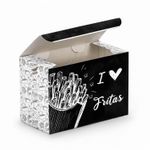 CAIXA PARA BATATA FRITA DELIVERY BLACK GOURMET - 50 UNIDADES