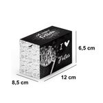 CAIXA PARA BATATA FRITA DELIVERY BLACK GOURMET - 50 UNIDADES