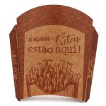 EMBALAGEM PARA BATATA FRITA TRADICIONAL KRAFT GOURMET - 50 UNIDADES