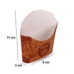 EMBALAGEM PARA BATATA FRITA TRADICIONAL KRAFT GOURMET - 50 UNIDADES