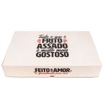 EMBALAGEM CAIXA PARA SALGADOS MEDIA RED GOURMET - 10 UNIDADES