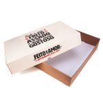 EMBALAGEM CAIXA PARA SALGADOS MEDIA RED GOURMET - 10 UNIDADES